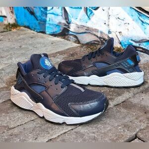 Nike Air Huarache Running Shoes - Custom Blue Obsidian - Size 10